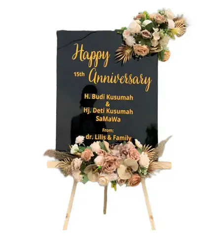 Papan Bunga Akrilik Venue Wedding Depok
