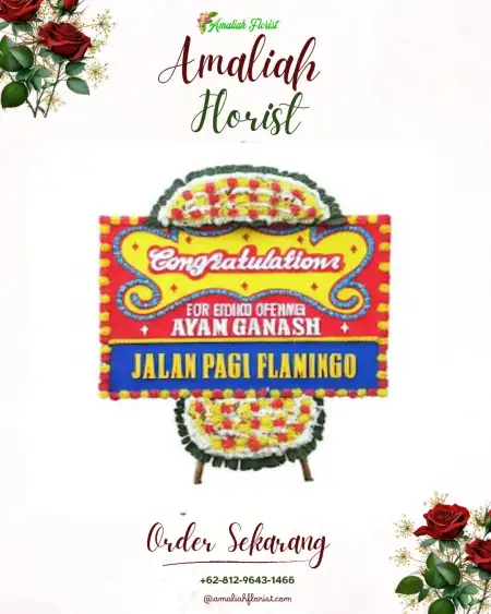 Sewa Papan Bunga Venue Wedding Depok